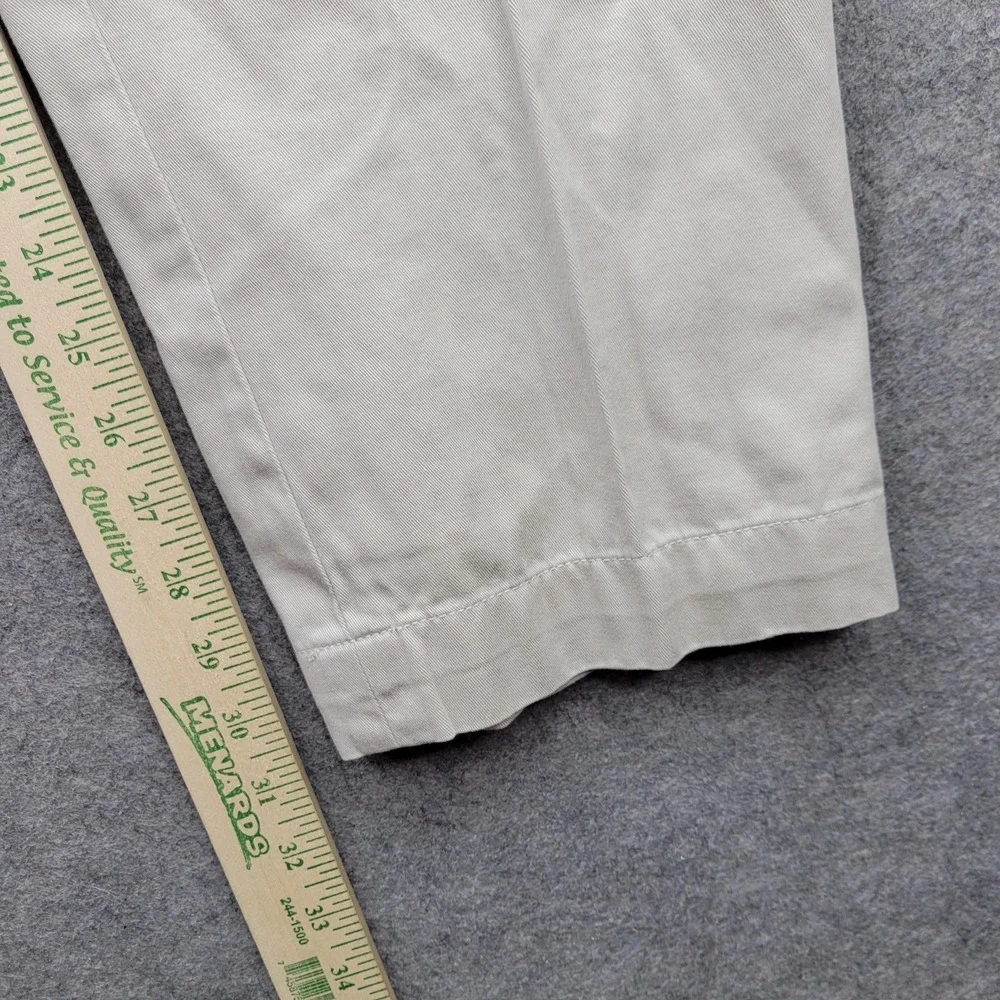 Polo Ralph Lauren Pants Mens 36x32 Khaki Prospect Chino Pleated Straight Leg